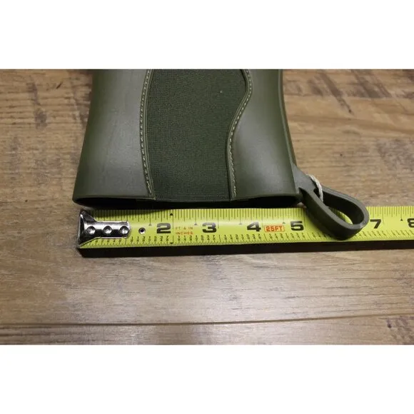 Xocoi military green recycled rubber chunky sole rubber rain stomper boots Italy